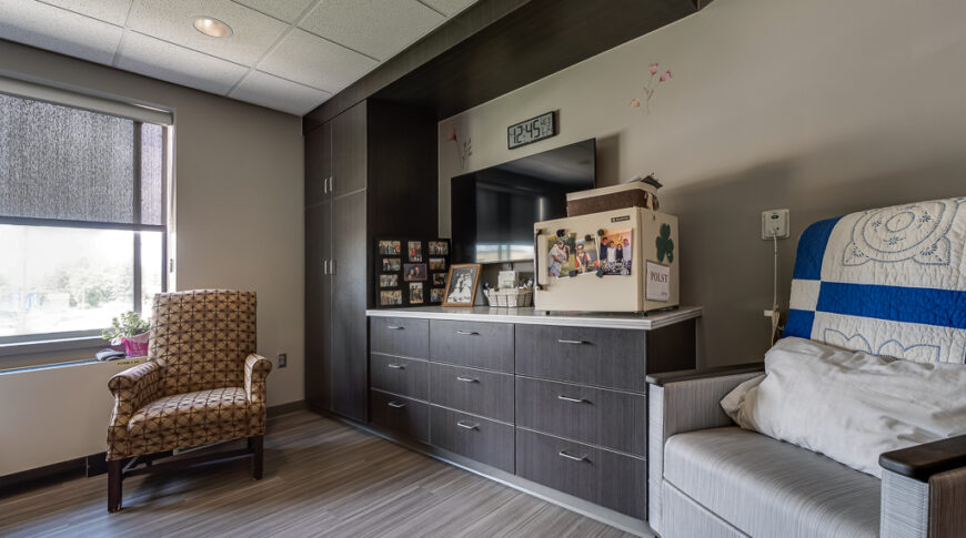 LifeCare Roseau Manor - Low Res-86 Built-in cabinetry inside newly renovated assisted living facility.